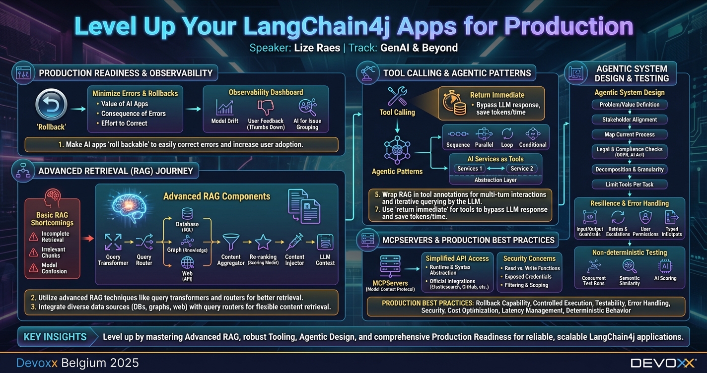 Level Up Your LangChain4j Apps for Production infographic