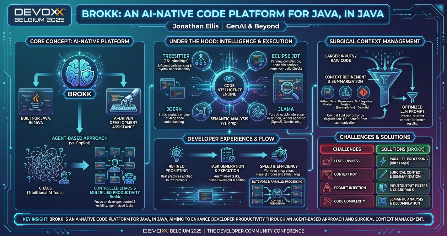 Brokk: an AI-Native Code Platform for Java, in Java infographic