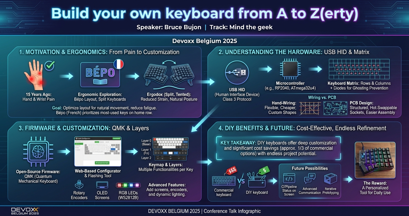 Build your own keyboard from A to Z(erty) infographic