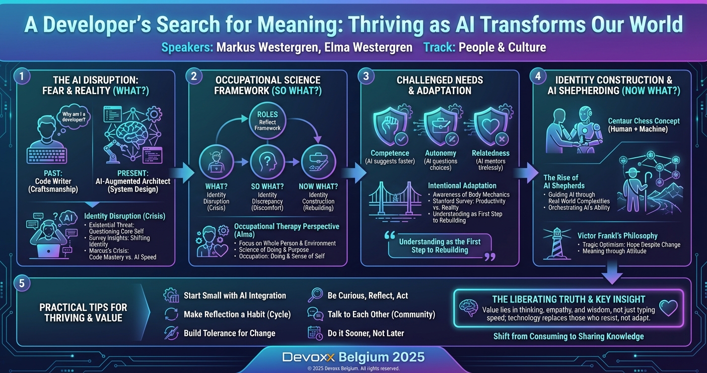 A Developer's Search for Meaning: Thriving as AI Transforms Our World infographic