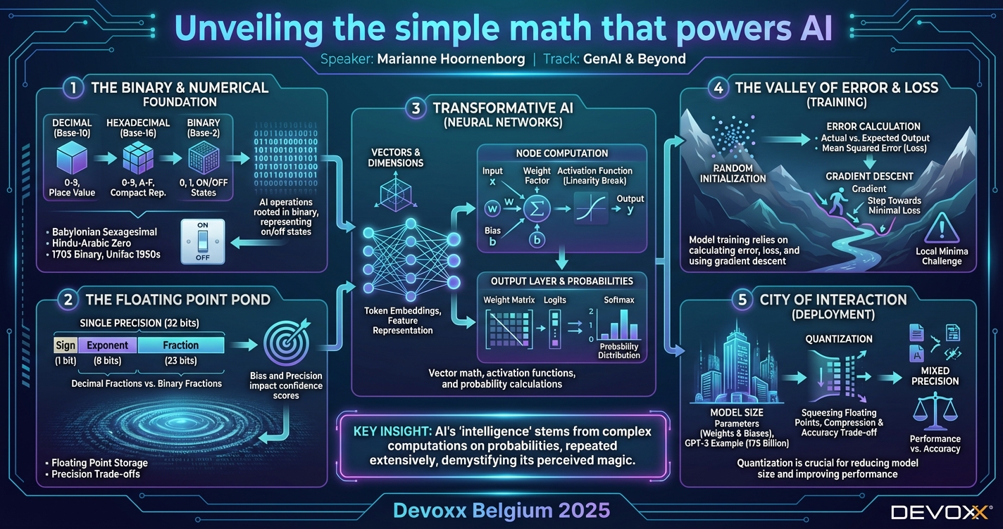 Unveiling the simple math that powers AI infographic