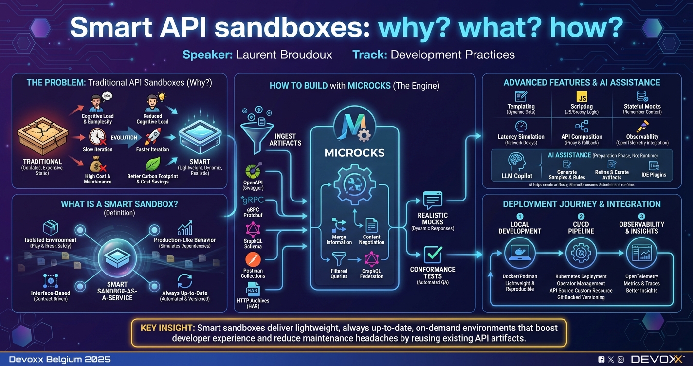 Smart API sandboxes: why? what? how? infographic