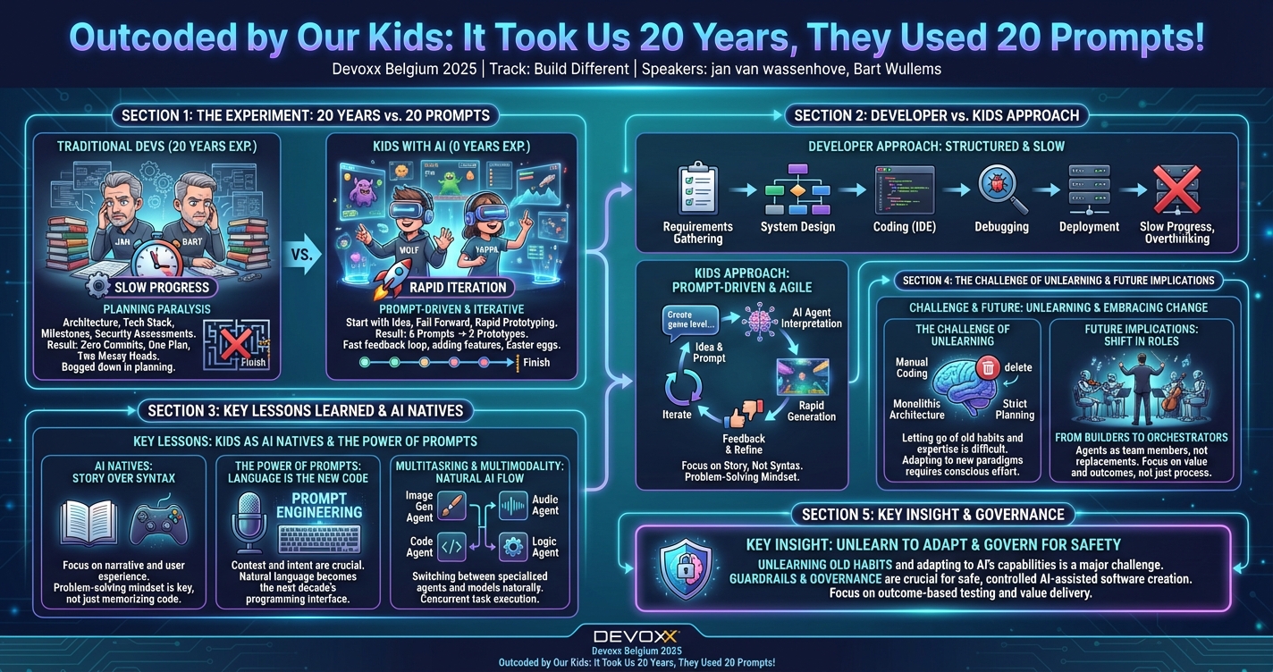 Outcoded by Our Kids: It Took Us 20 Years, They Used 20 Prompts! infographic