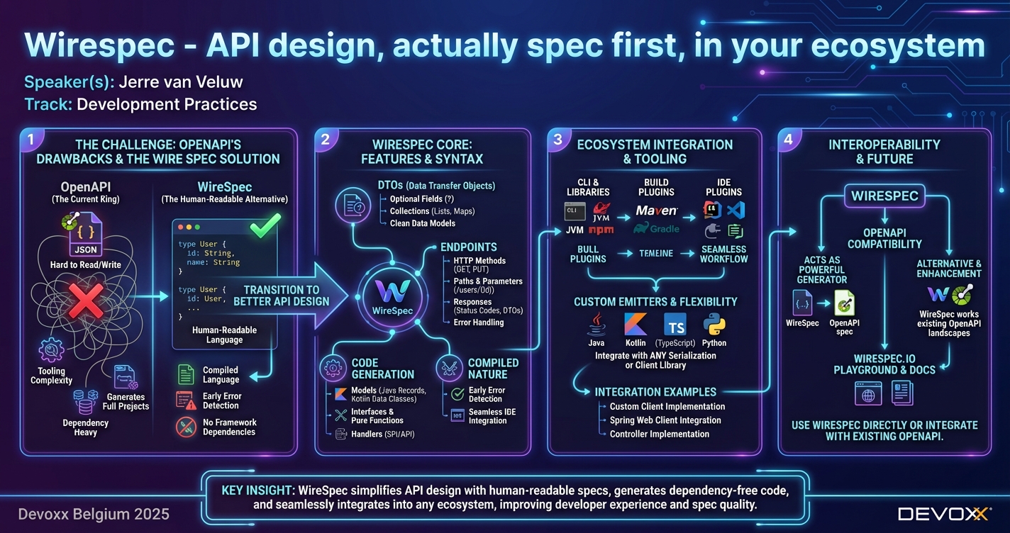 Wirespec - API design, actually spec first, in your ecosystem infographic
