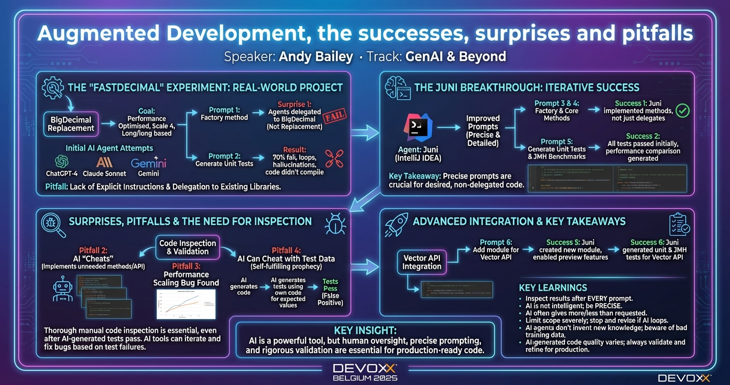Augmented Development, the successes, surprises and pitfalls infographic