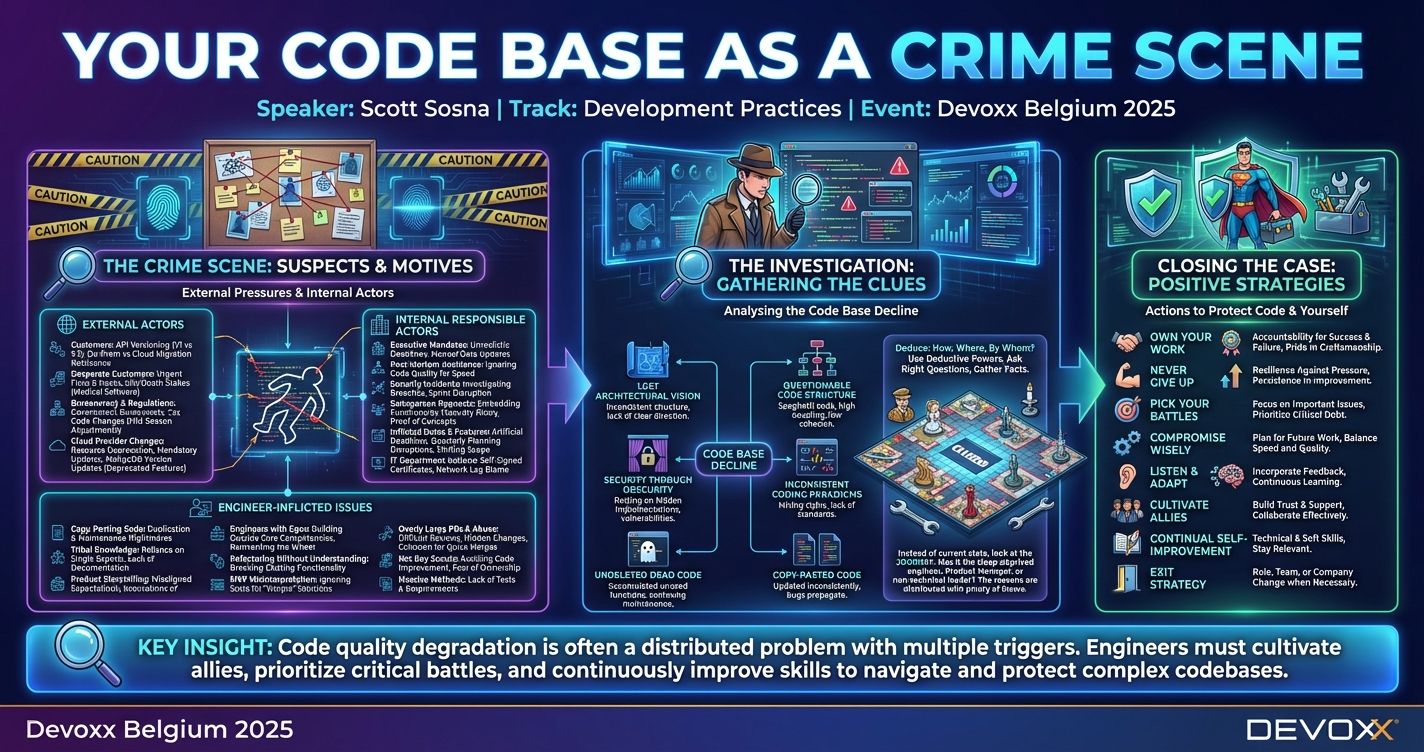 Your Code Base as a Crime Scene infographic