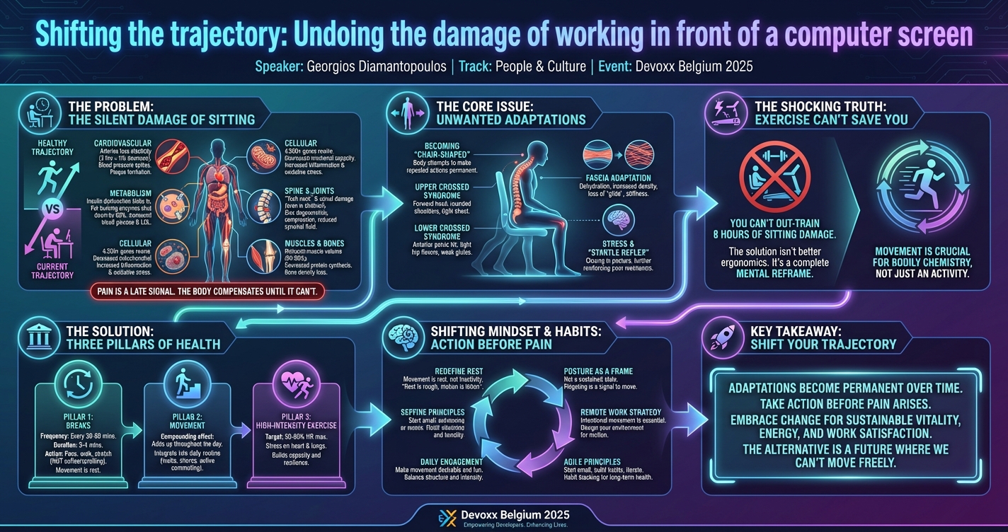 Shifting the trajectory: Undoing the damage of working in front of a computer screen infographic