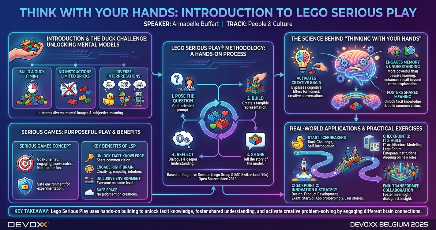 Think with your hands: introduction to Lego Serious Play infographic