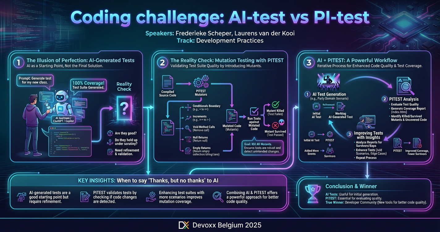 Coding challenge: AI-test vs PI-test infographic