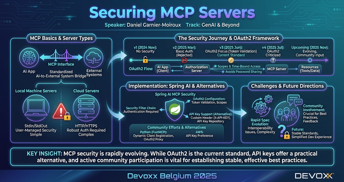 Securing MCP Servers infographic