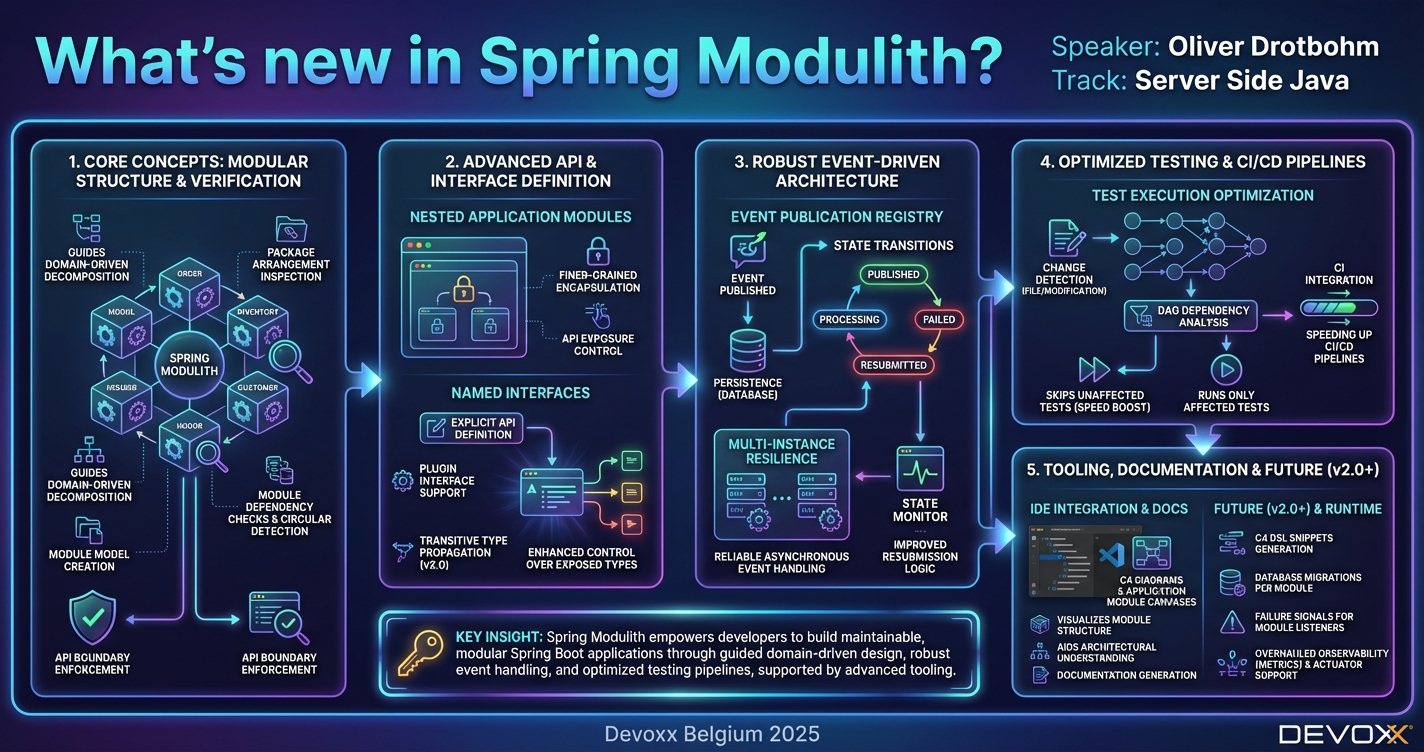 What’s new in Spring Modulith? infographic