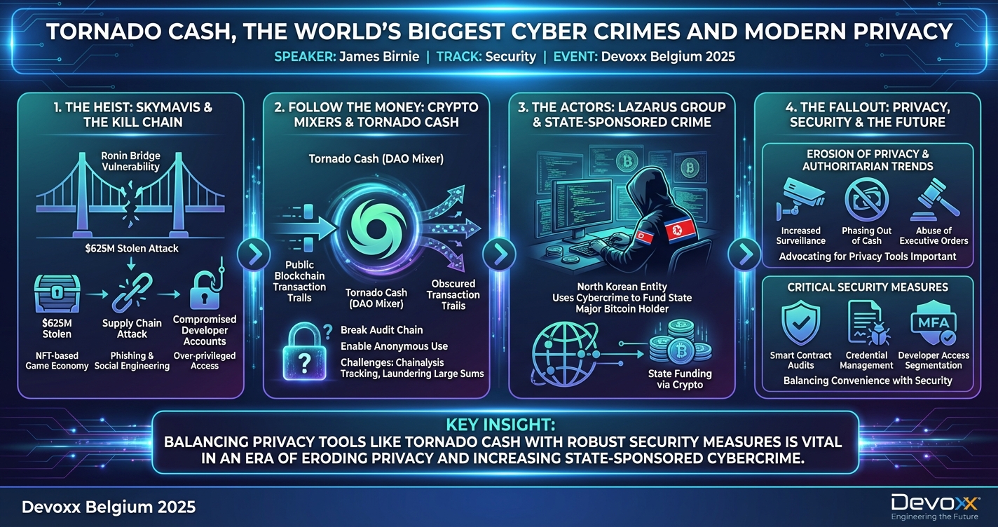 Tornado Cash, the World's Biggest Cyber Crimes and Modern Privacy infographic