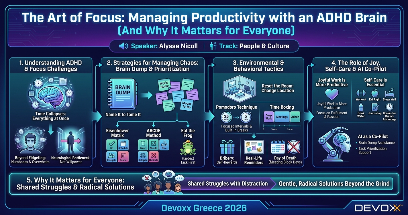 The Art of Focus: Managing Productivity with an ADHD Brain (And Why It Matters for Everyone) infographic