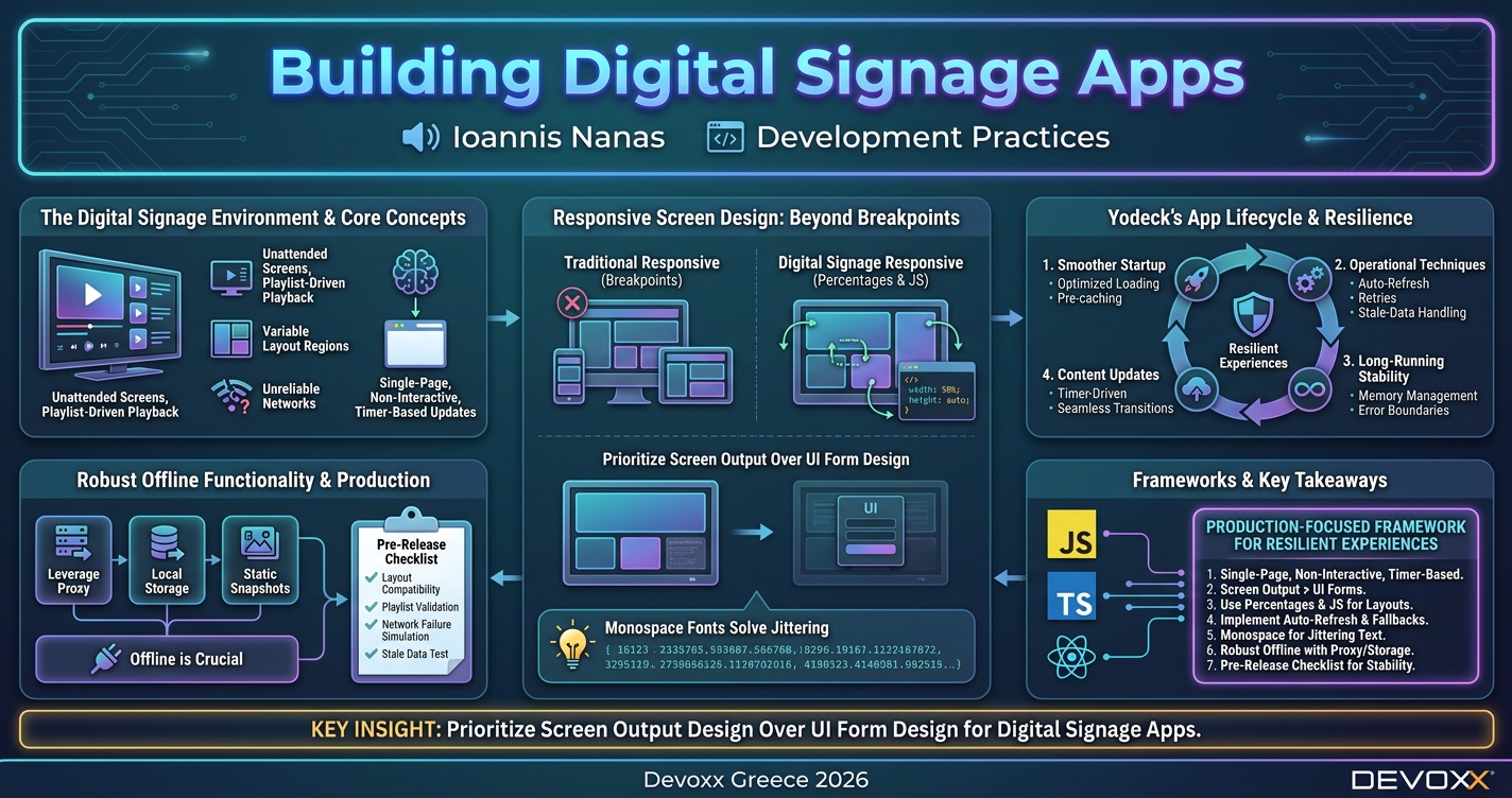 Building Digital Signage Apps infographic