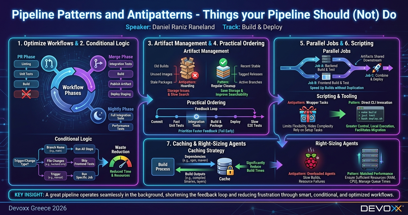 Pipeline Patterns and Antipatterns - Things your Pipeline Should (Not) Do infographic