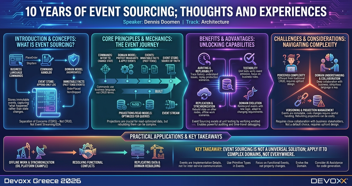 10 years of Event Sourcing; thoughts and experiences infographic