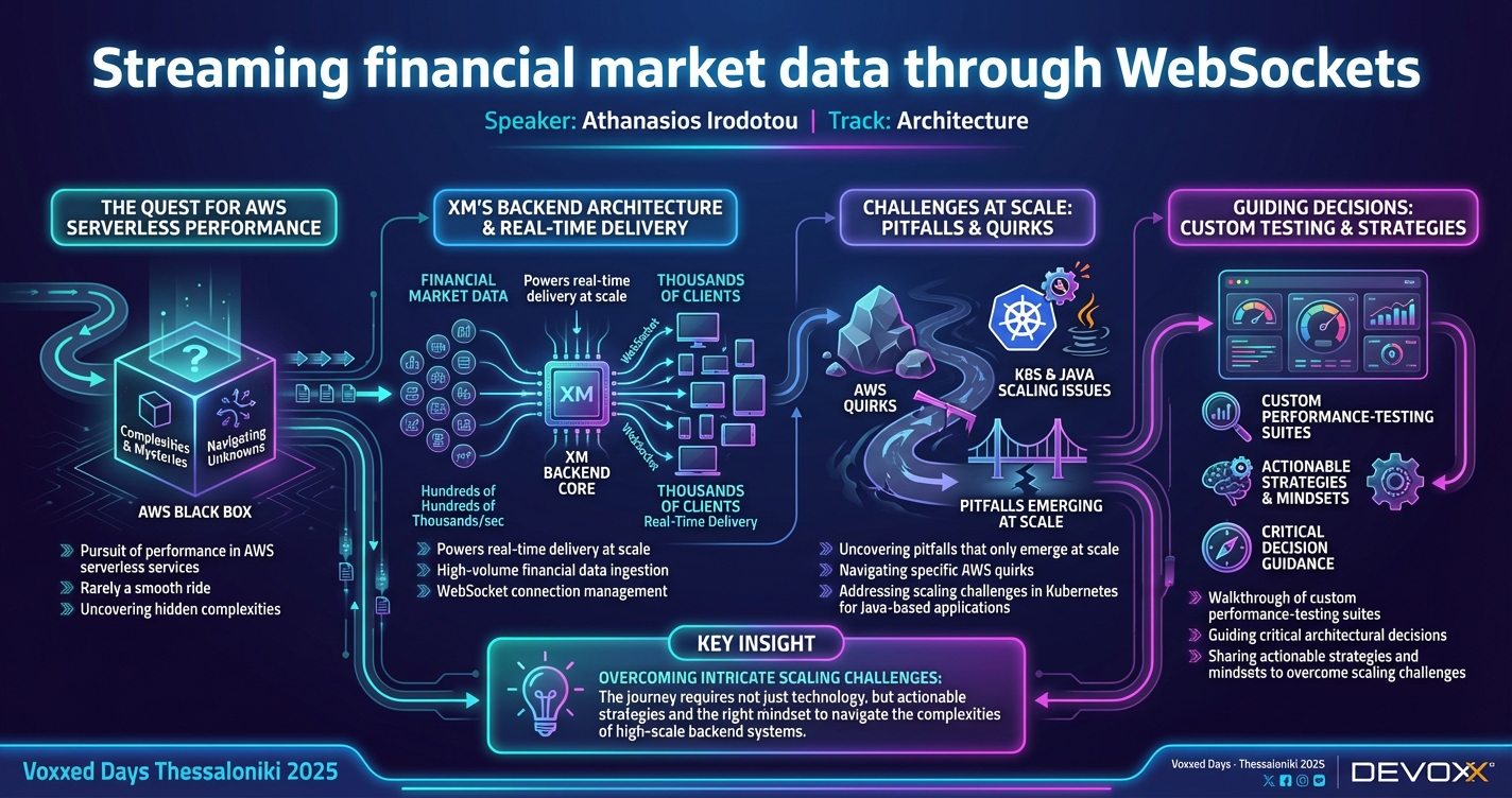 Streaming financial market data through WebSockets infographic