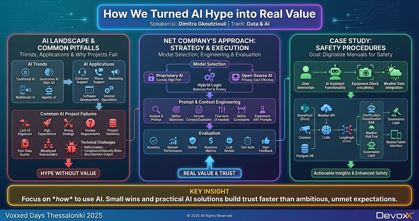 How We Turned AI Hype into Real Value infographic