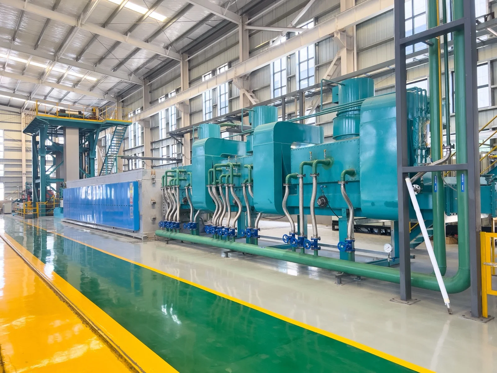 Horizontal looper high-speed bright annealing line