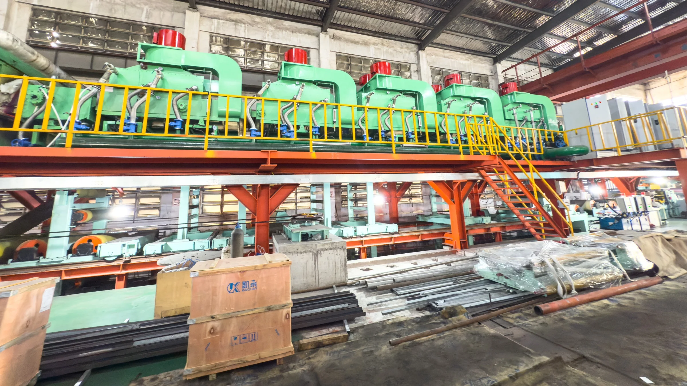 AKS metal foil bright annealing furnace installed in a processing plant