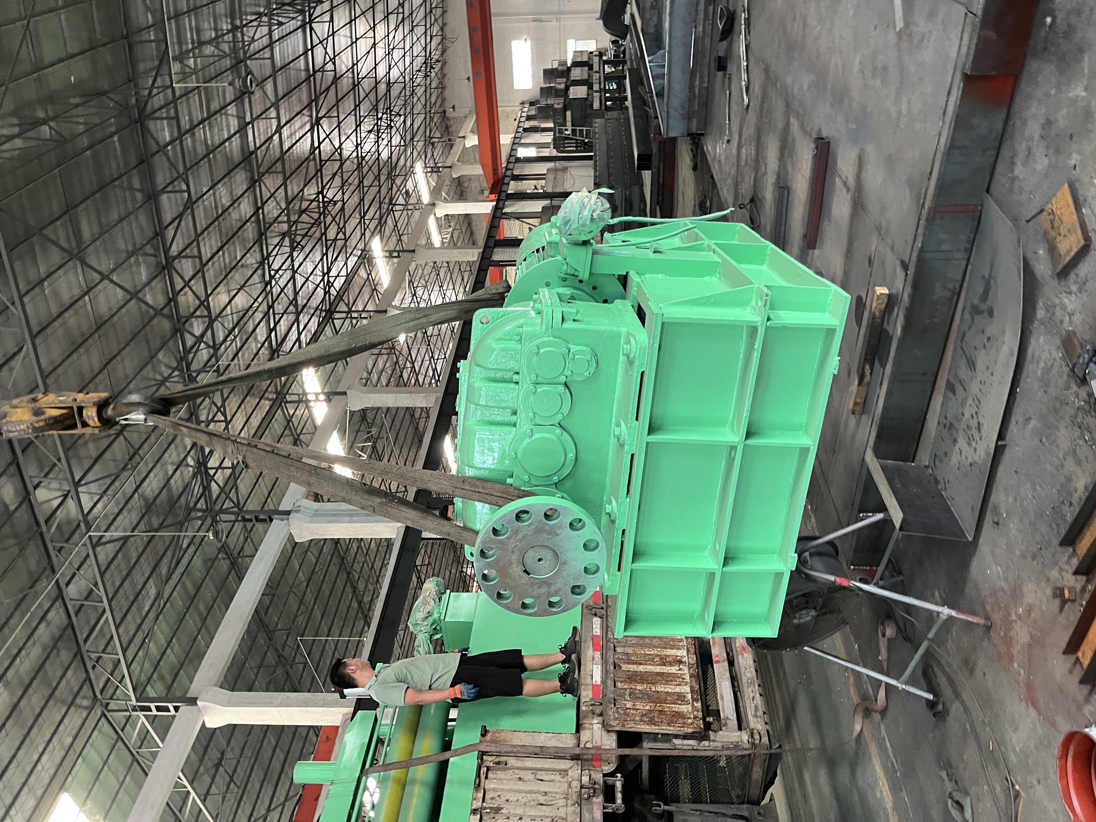 AKS aluminum furnace equipment prepared for delivery