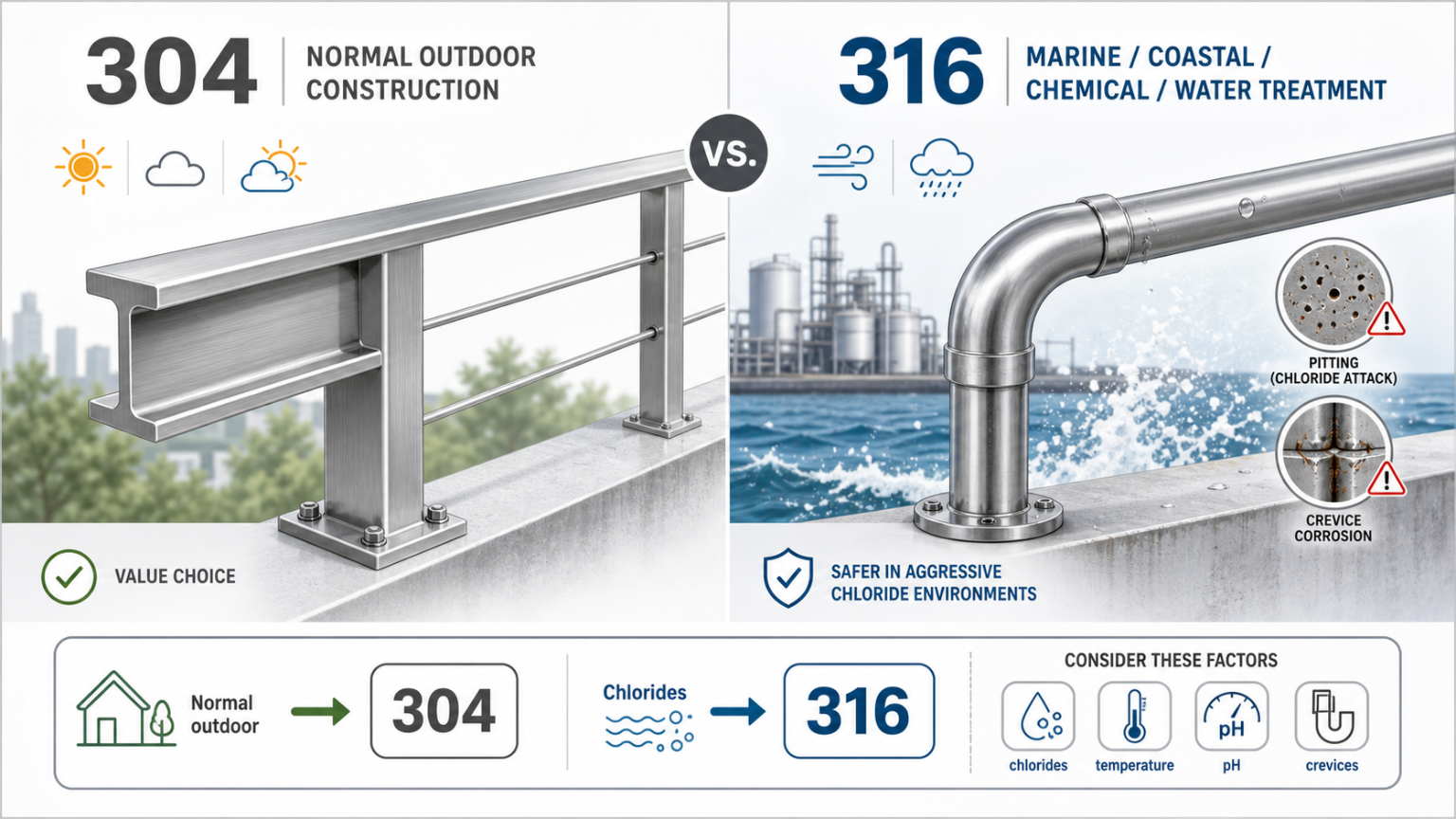 best stainless steel for outdoor use
