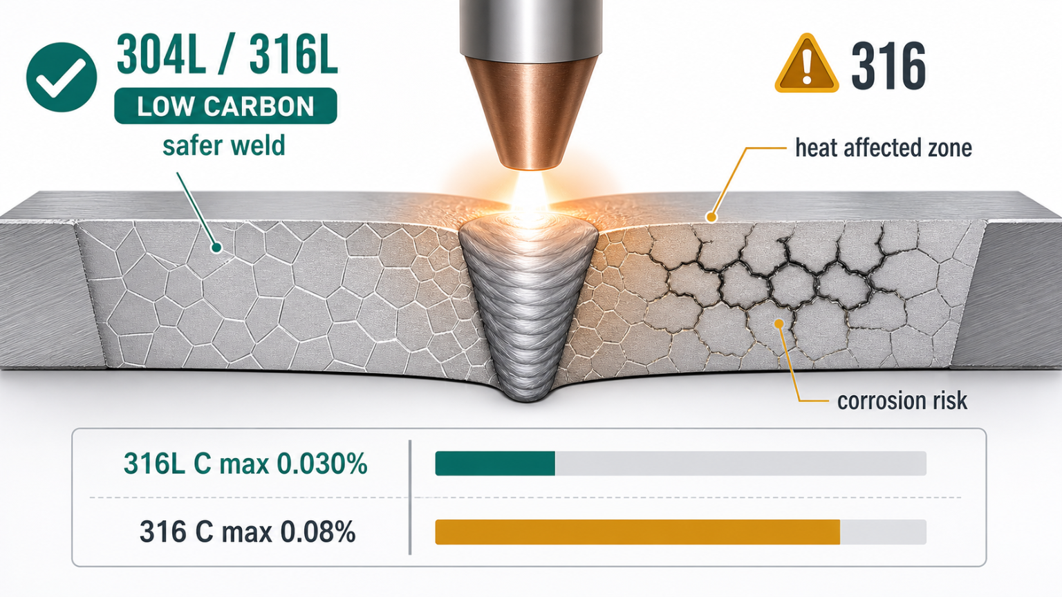 304L 316L stainless steel welding