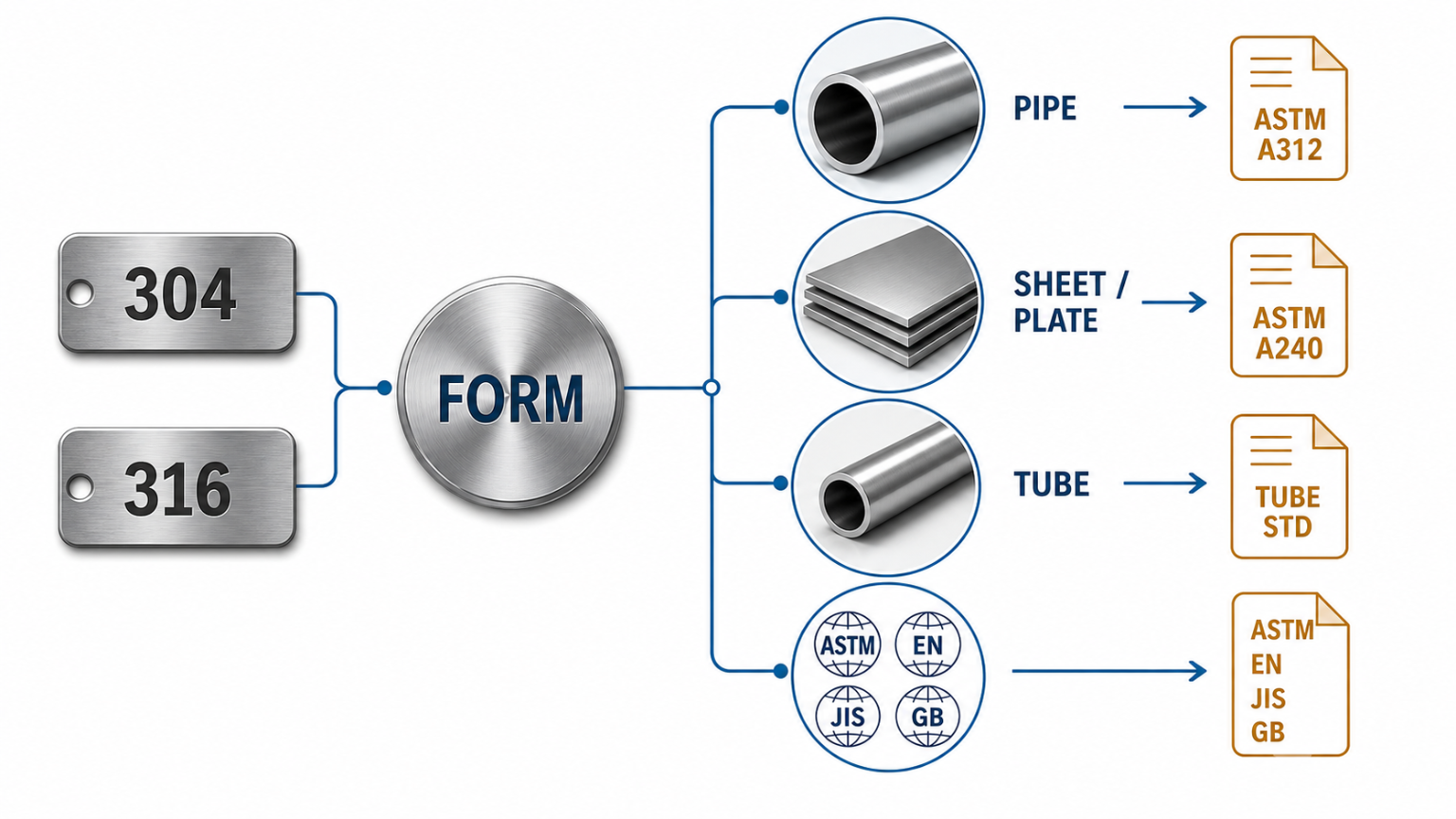 stainless steel pipe standards