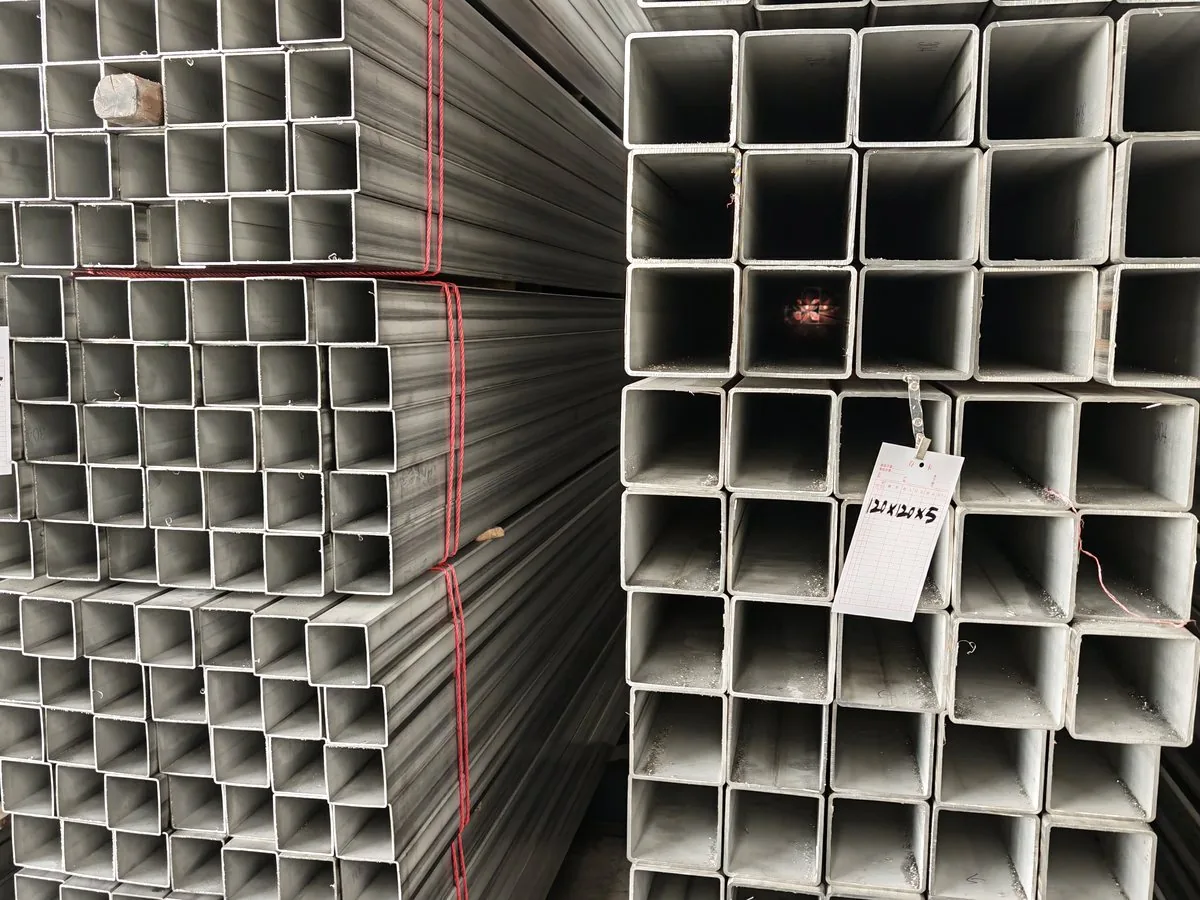 201 stainless steel square tube stack