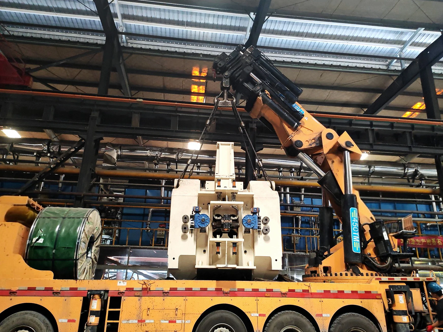 Tension leveling line