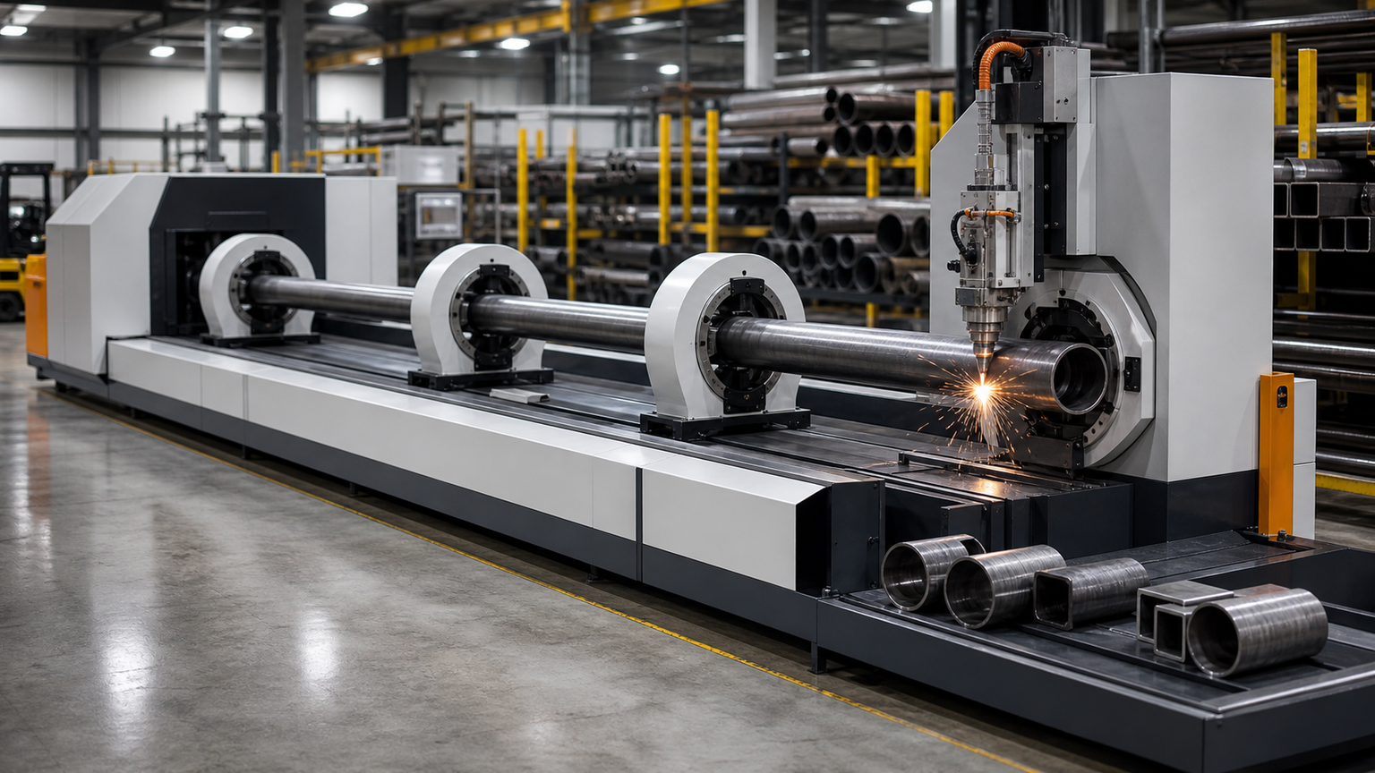 Tube parts staged on the BNL shop floor
