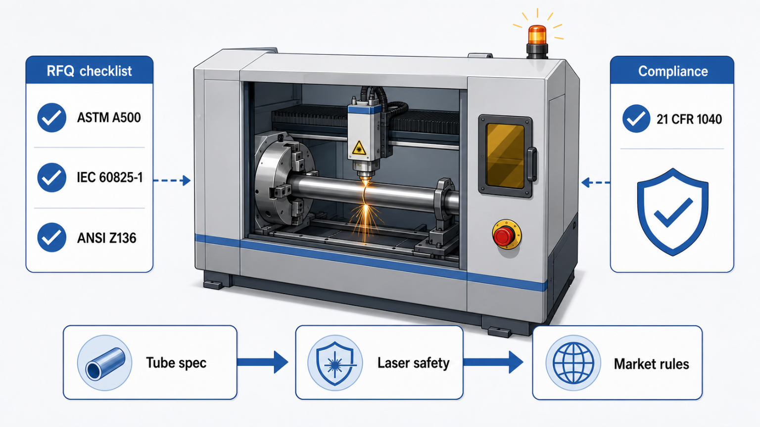 laser tube cutter safety standards