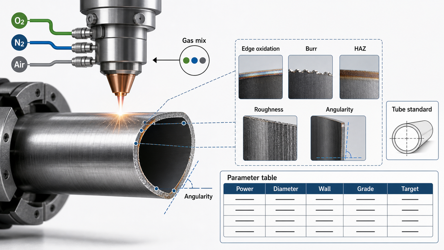 laser tube cutting specs