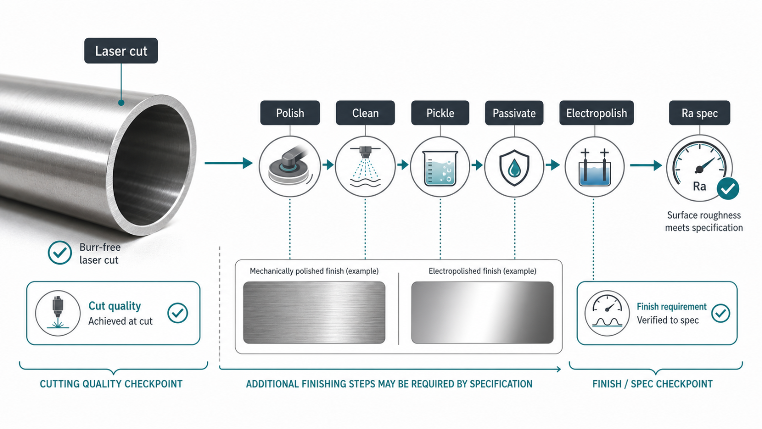 sanitary tube polishing passivation