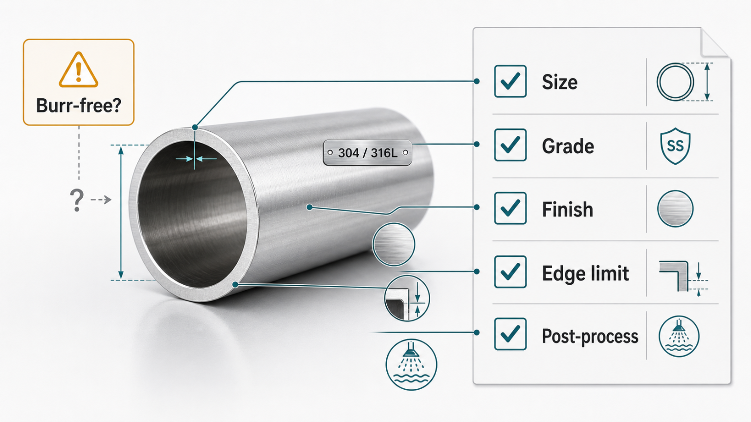 stainless tube RFQ checklist