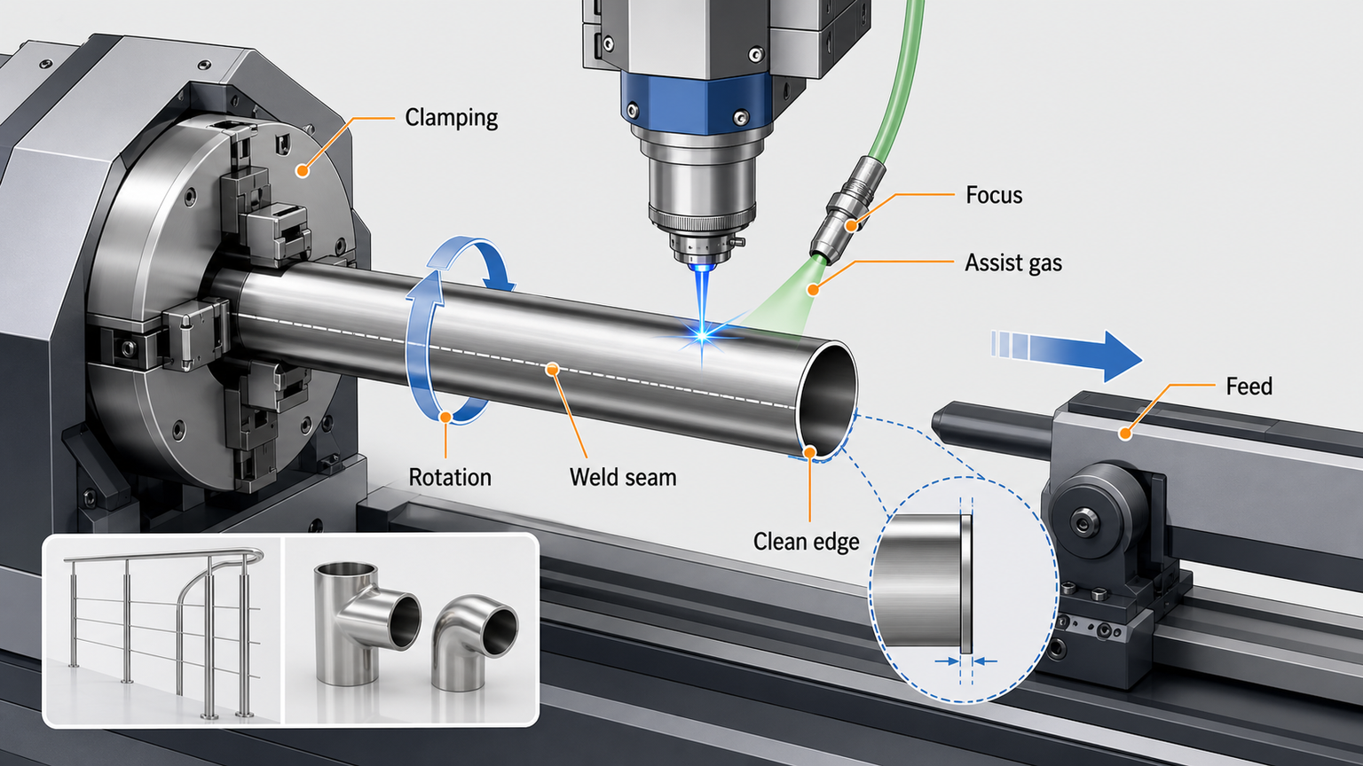 laser tube cutter control