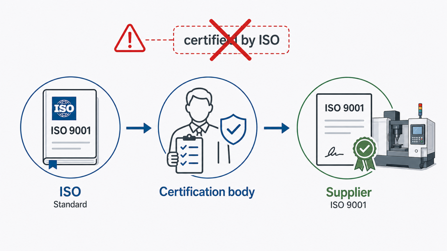 certified by ISO wording