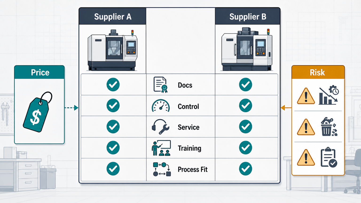 supplier comparison checklist