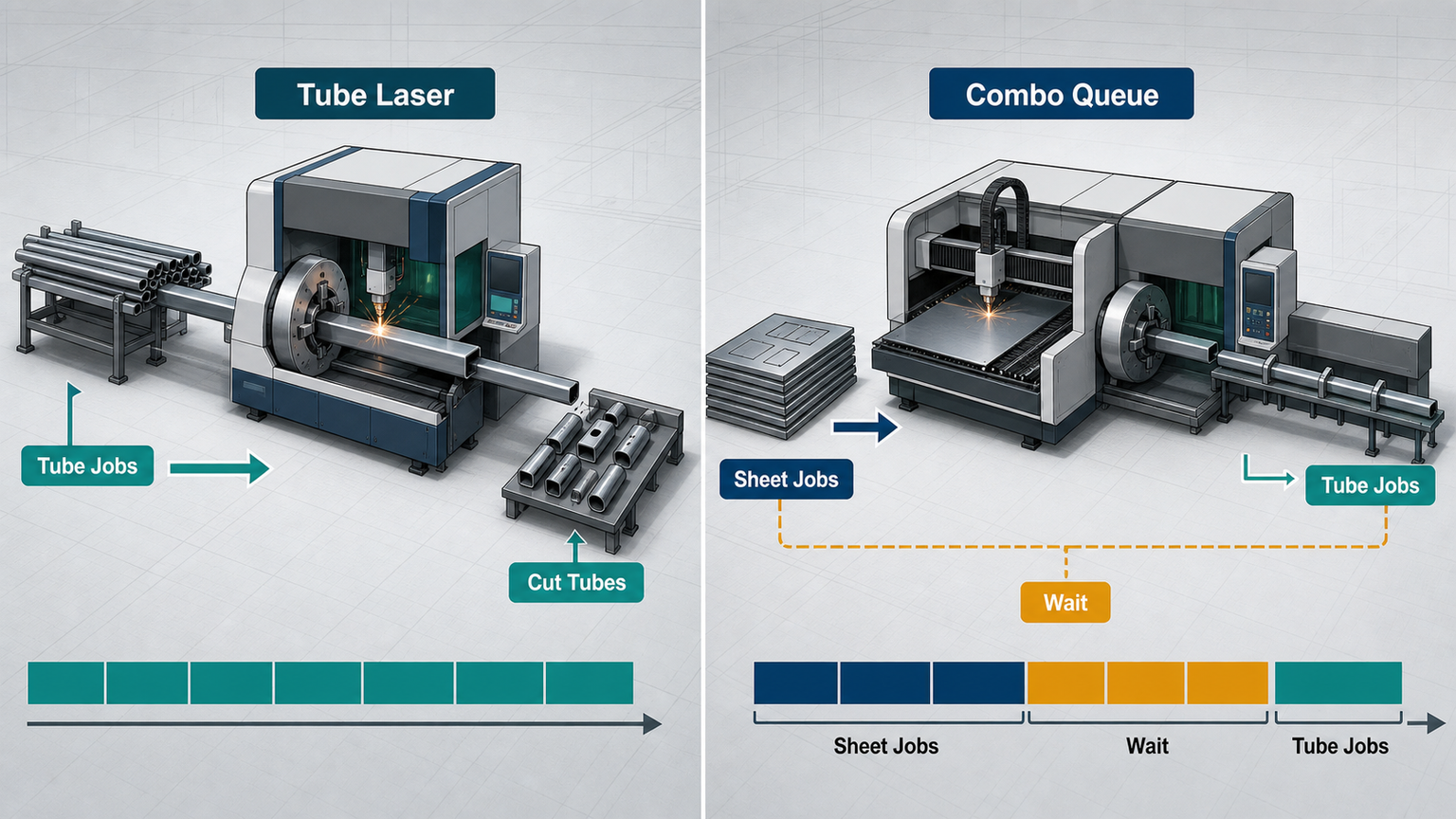 dedicated tube laser production