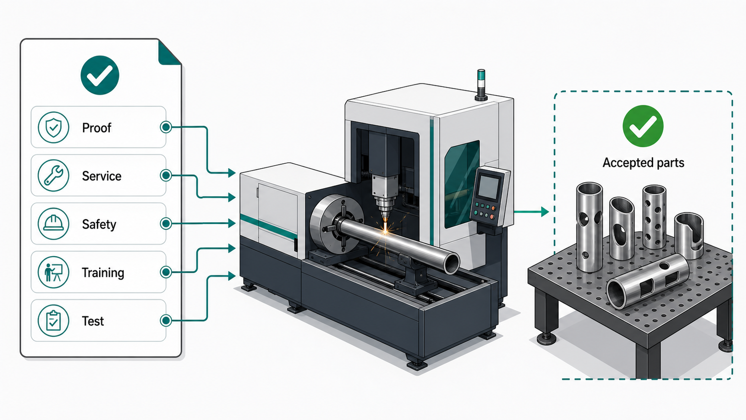 tube laser supplier checklist