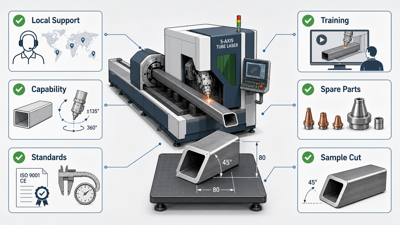 tube laser supplier checklist