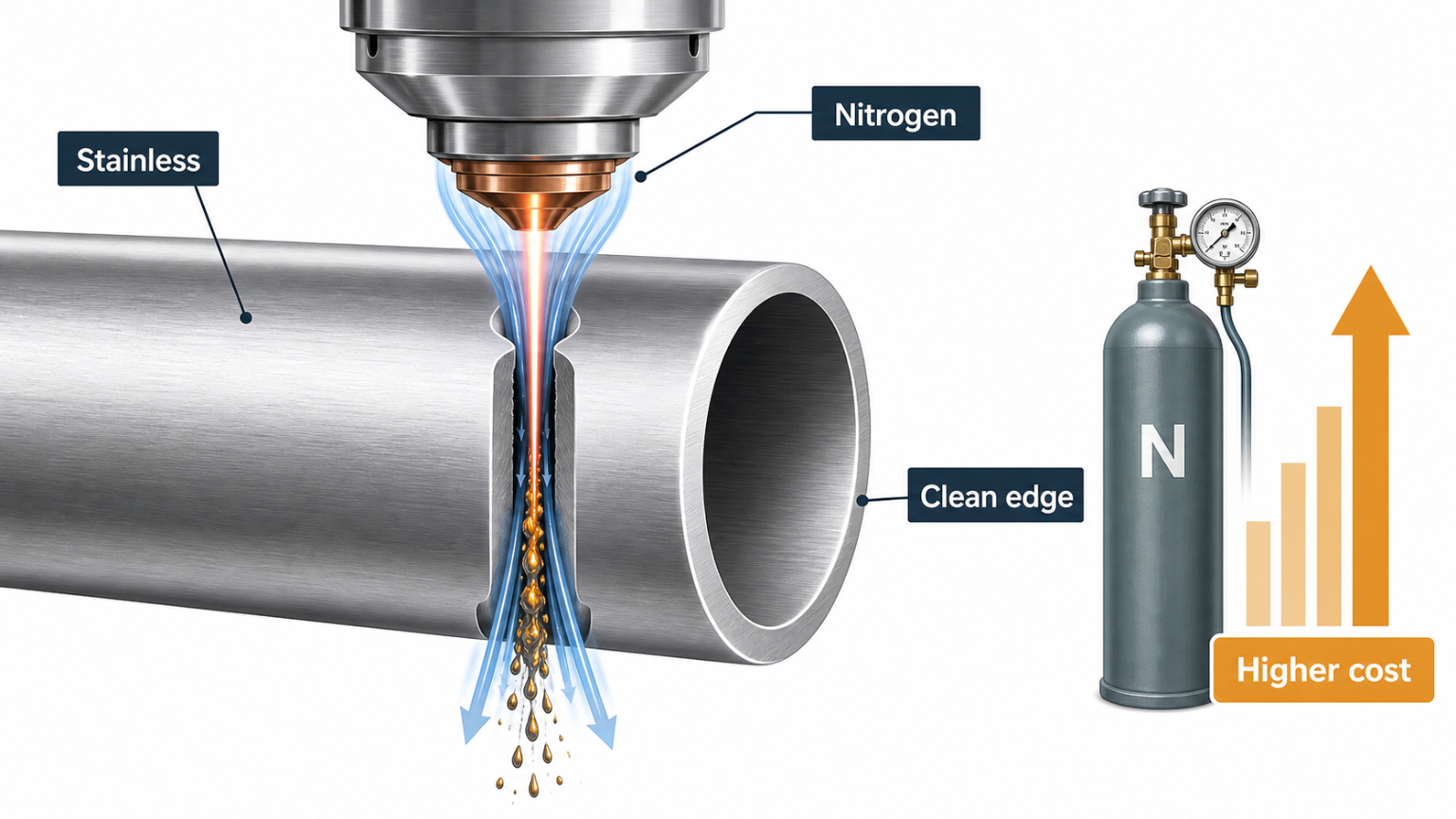 stainless steel clean edge