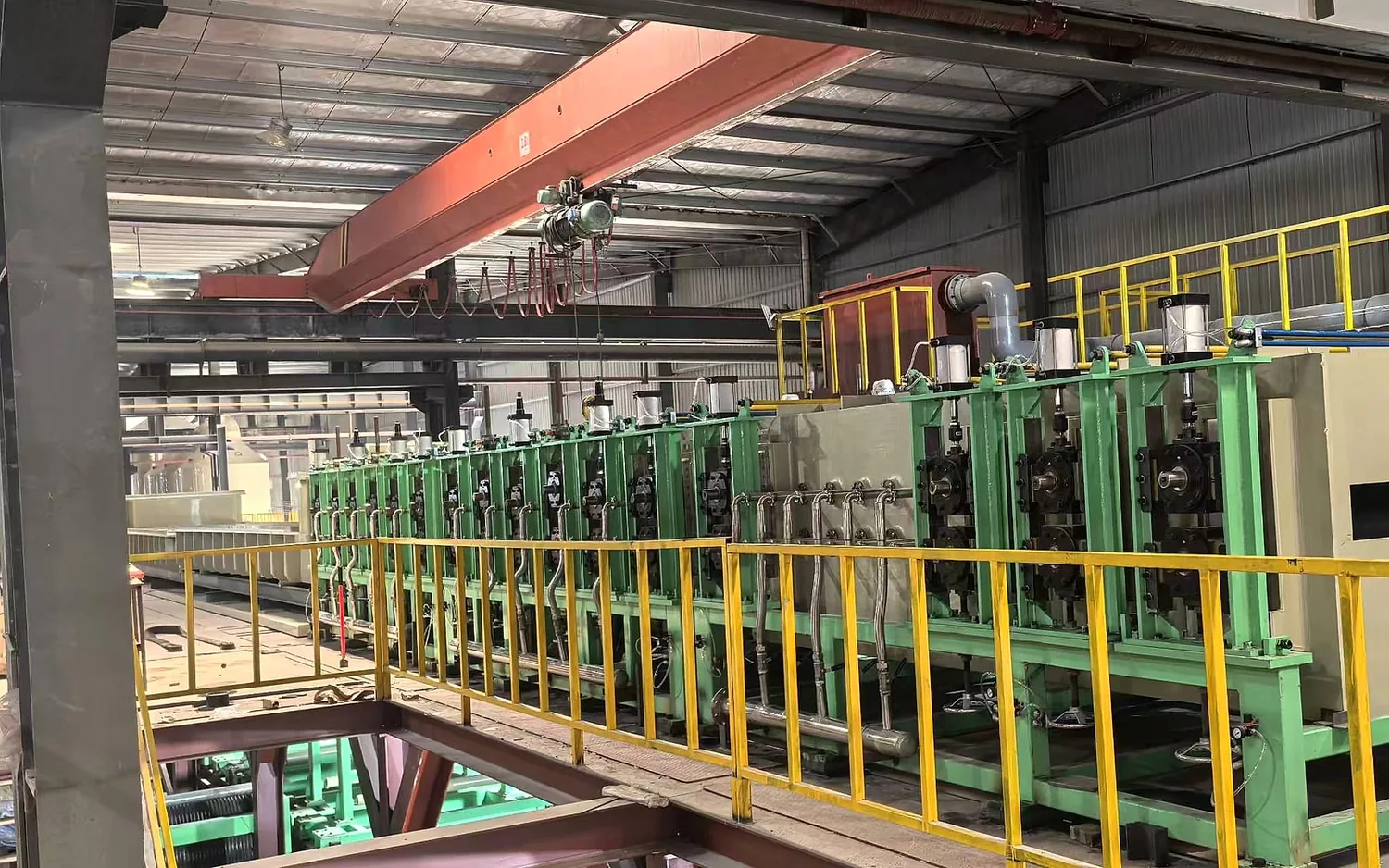 JINYE workshop interior with strip processing equipment