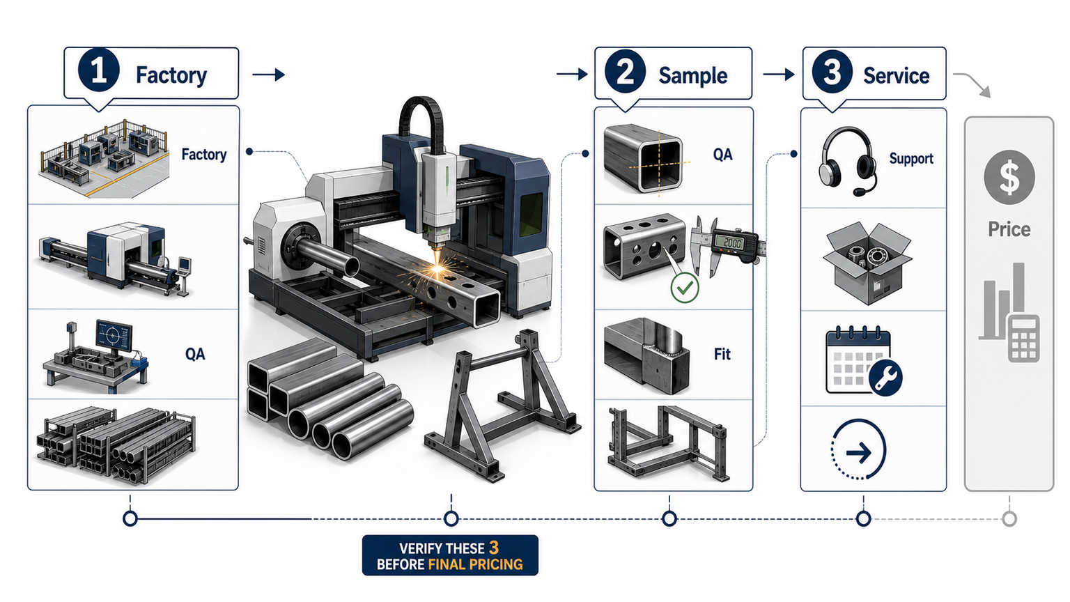 tube laser supplier check