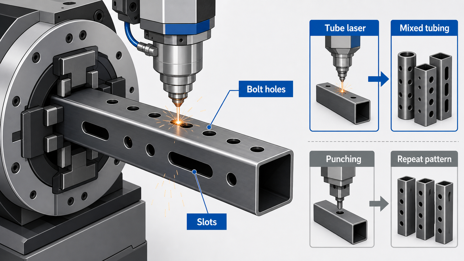 gym rack tube laser cutting