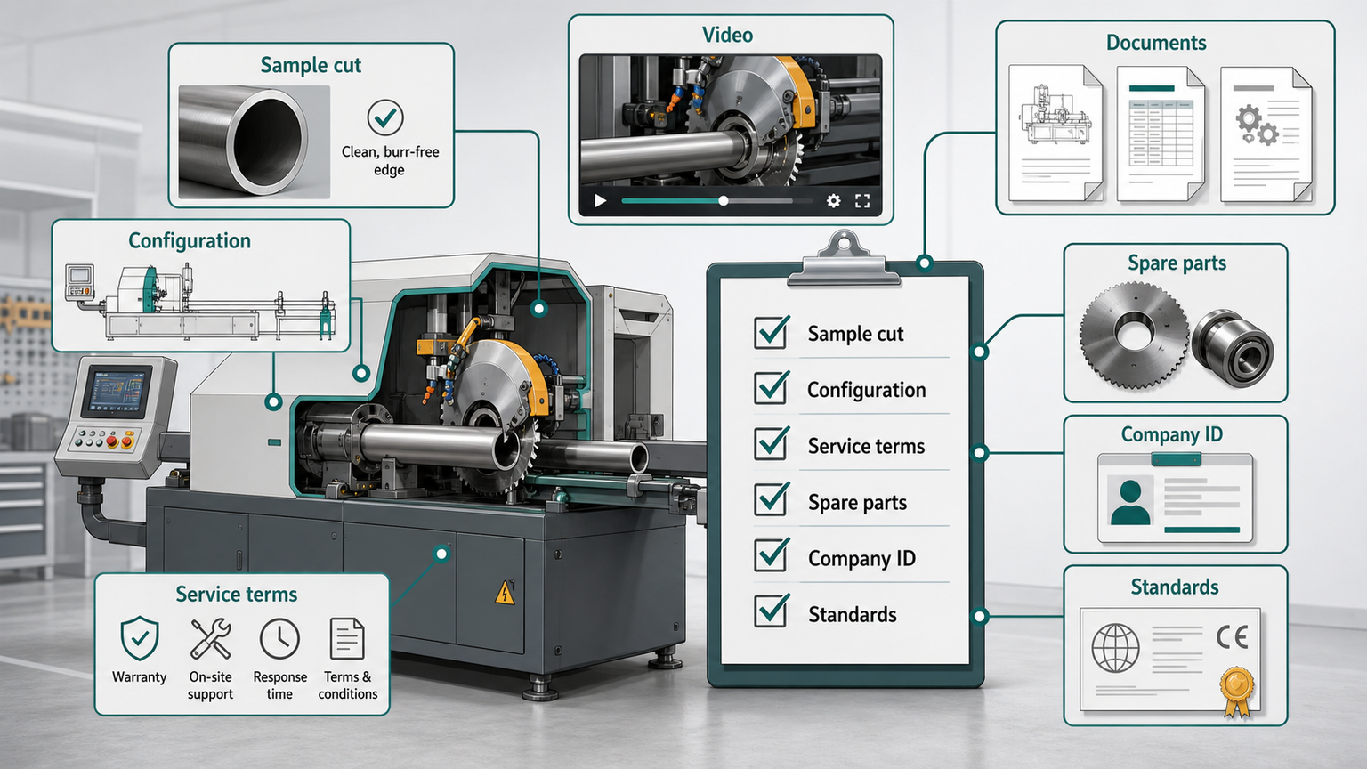 tube cutter supplier checklist