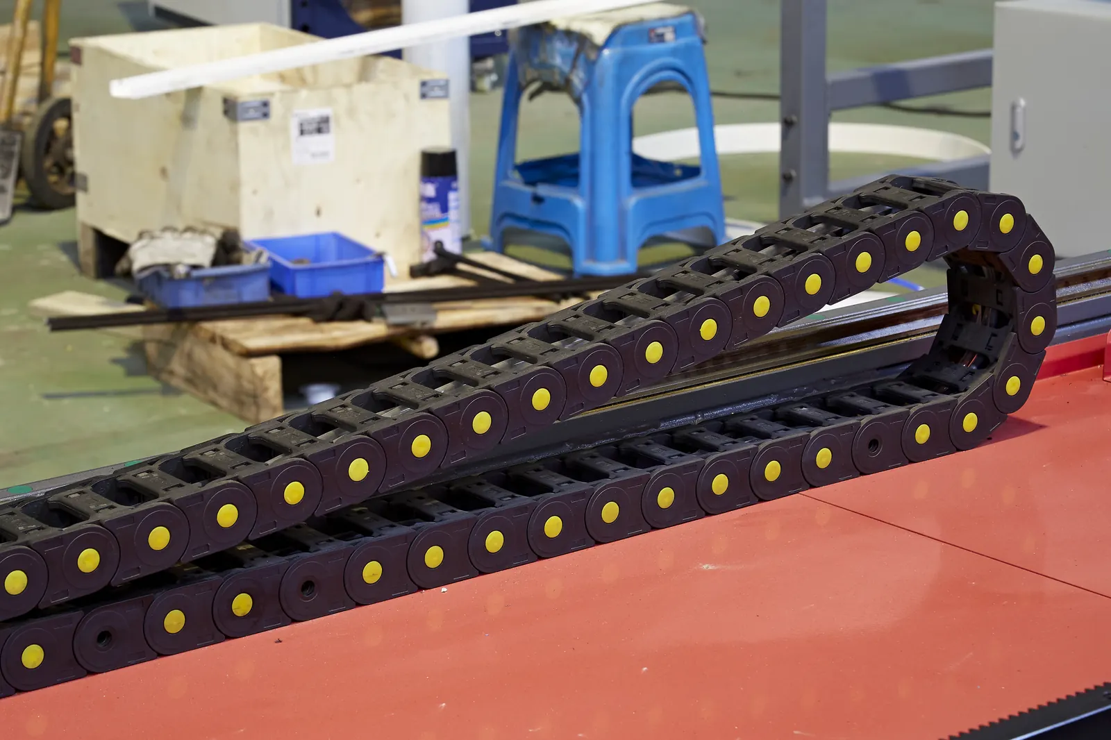 A BNL tube laser cutting machine running on the shop floor