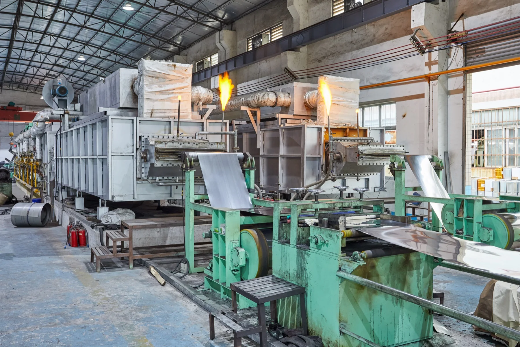 Copper foil and aluminum foil bright annealing furnace equipment