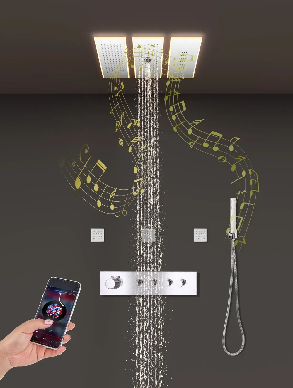 YW-S13 shower configuration, 200 × 400 × 3 mm, catalogue page 116
