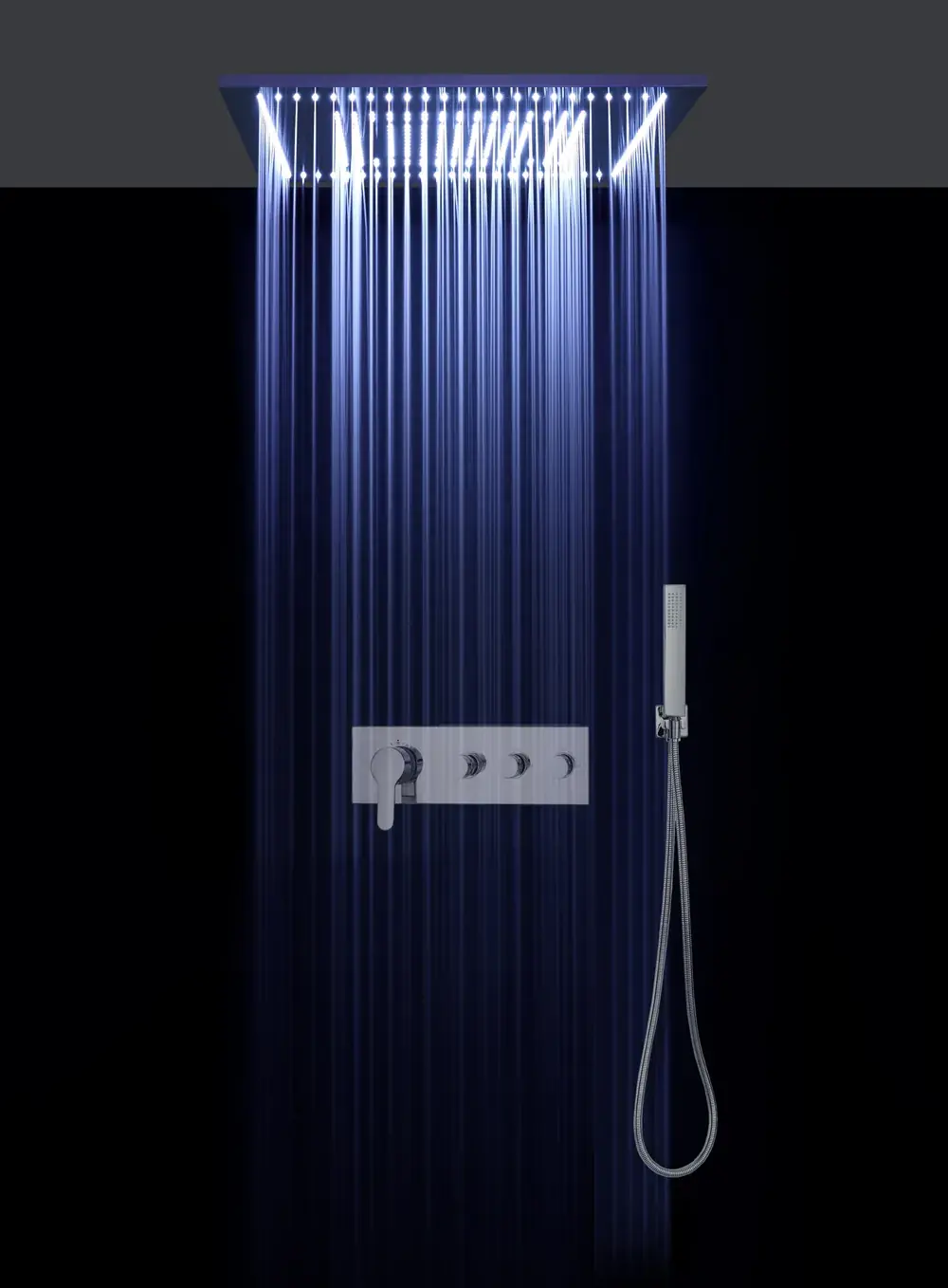 YW-S06 shower configuration, 600 × 600 mm, catalogue page 74